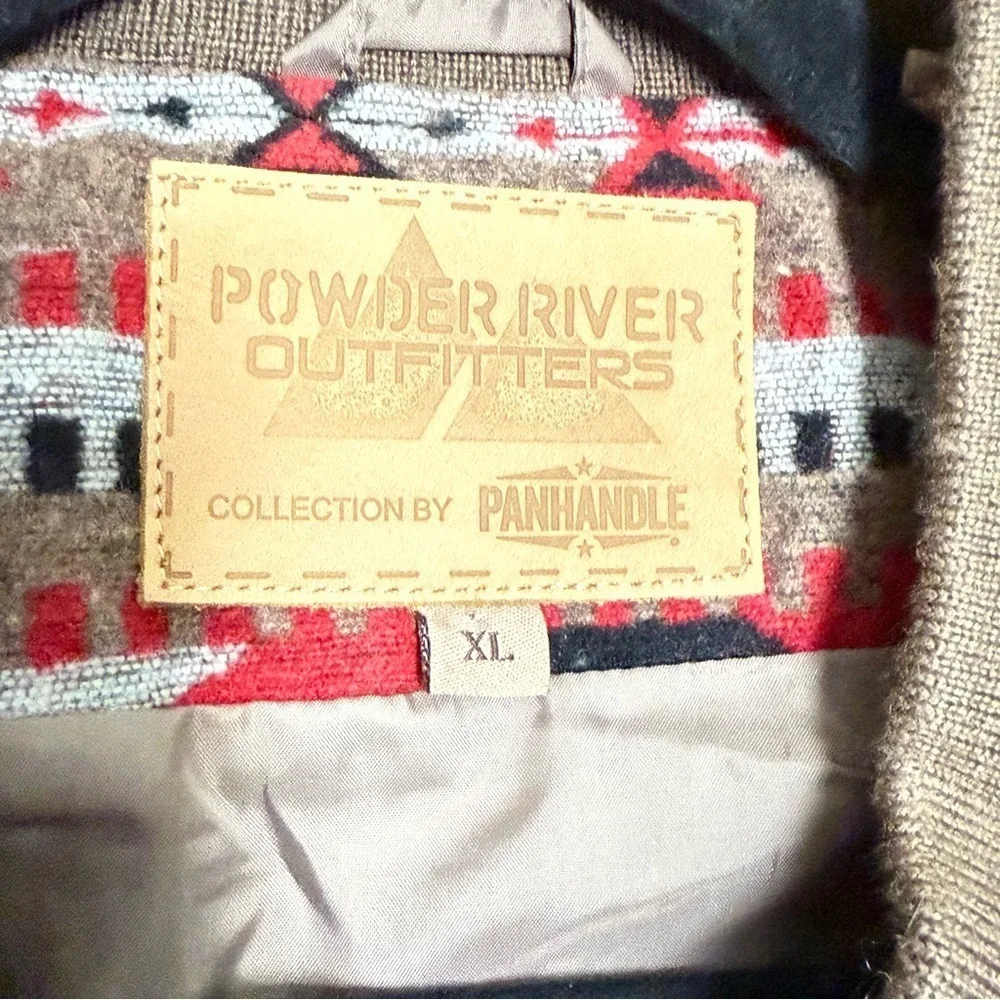Panhandle Slim Powder River Outfitters Southwestern Jacquard Red Aztec Vest XL